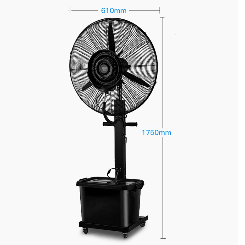 Heavy Duty Industrial Stand Fan - High Velocity Oscillating for Workshops & Factories