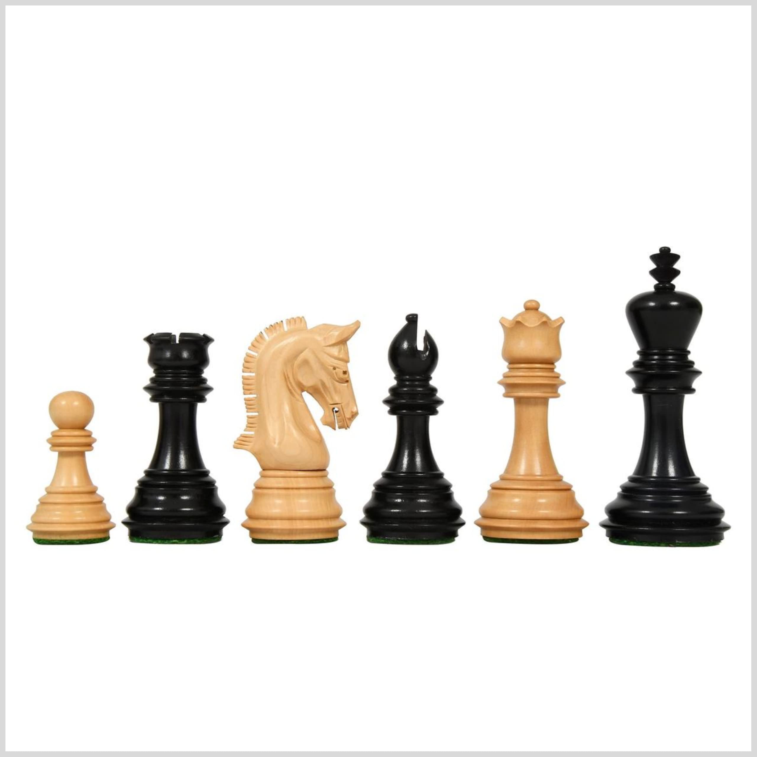 Handcarved Staunton Luxury Chess Pieces Set - 3.8