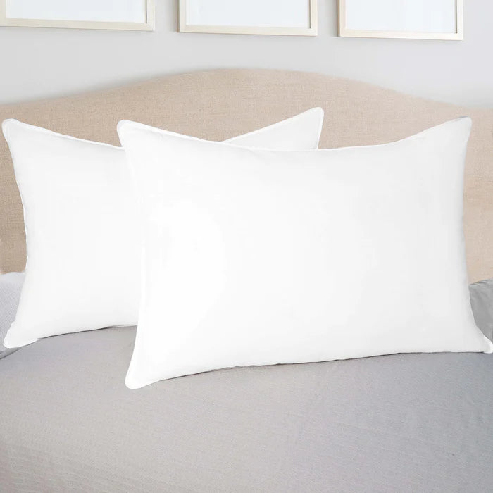 Soft Down Alternative Brushed Microfiber Pillow Set of 2 or 4 - Hypoallergenic & Breathable Bed Pillows for Side, Back, Stomach Sleepers - Perfect for Home, Hotel, Travel Use