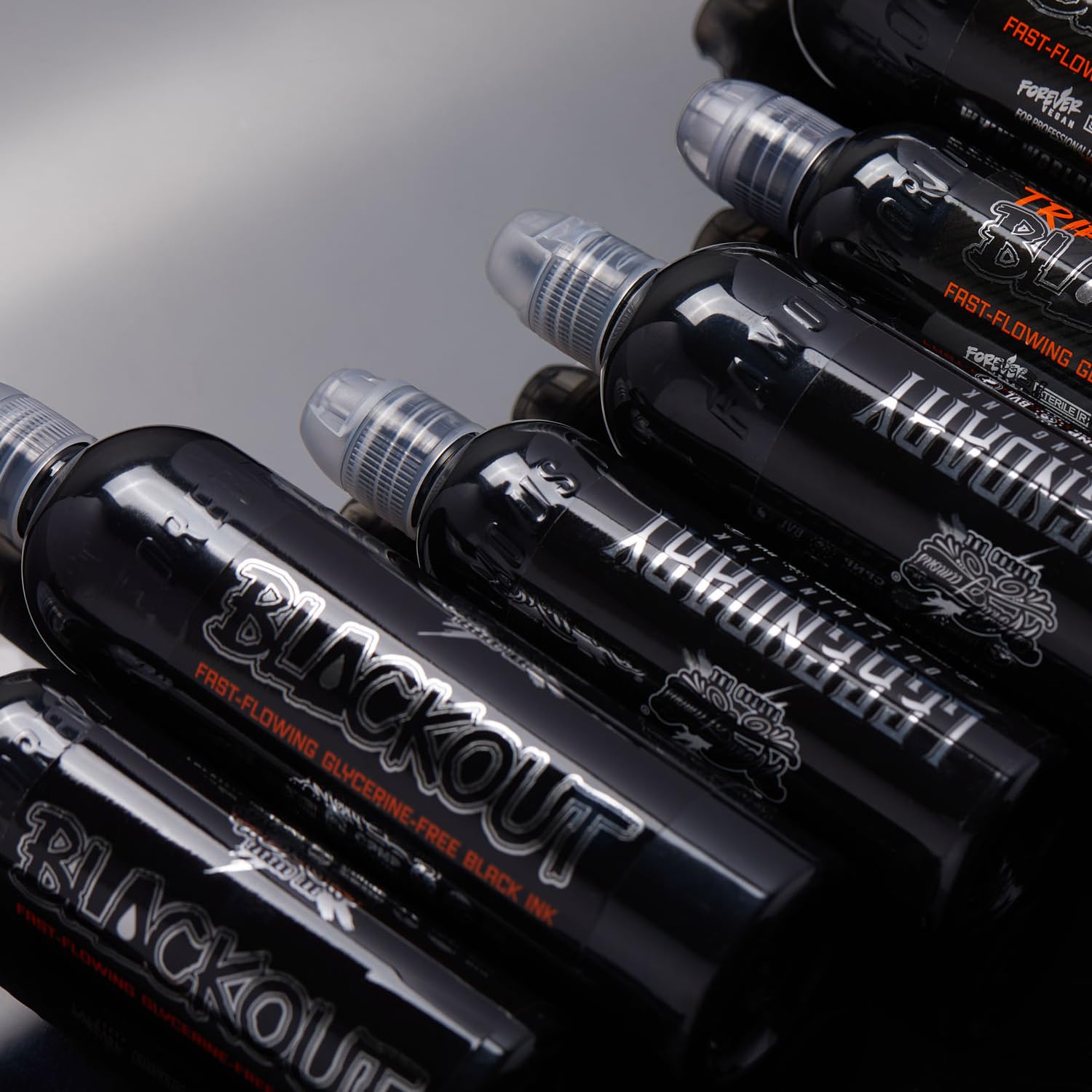 Professional Blackout Black Tattoo Ink - High Pigment, Vegan & Non-Toxic Tattoo Ink for Artists - Skin-Safe Bold Shades - 8 oz Bottle - Perfect for Sleeves, Cover-Ups & Dark Tattoo Designs