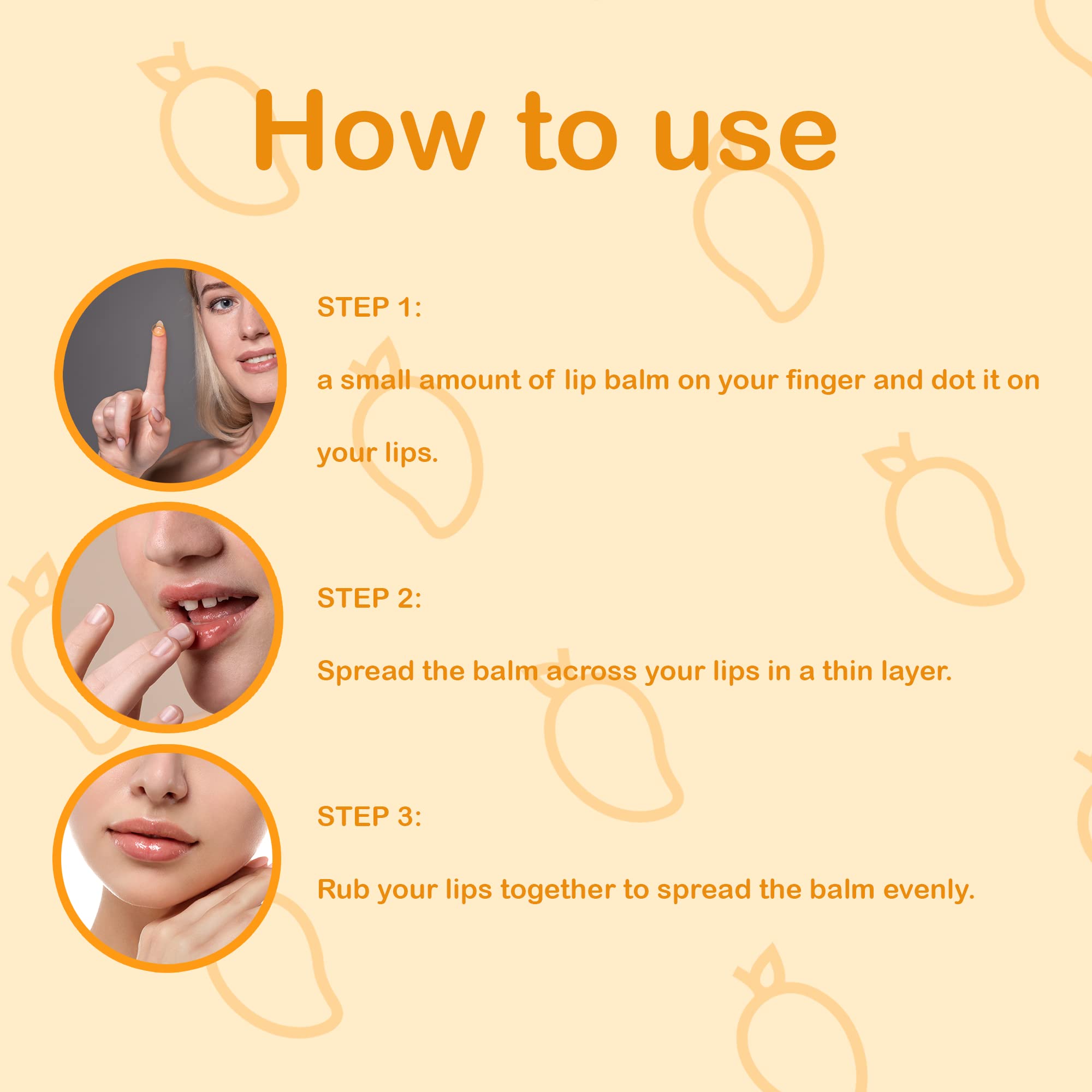 LA'BANGERRY Mango Butter Lip Balm for Dry & Chapped Lips - Enriched with Mango Extract, Almond Oil, Coconut Oil & Vitamin E - Moisturizing & Nourishing Lip Care - Helps Lighten Dark Lips - Paraben, Sulfate & Mineral Oil Free - 8g - Perfect for Daily Hydration, Winter Care & On-the-Go Lip Protection
