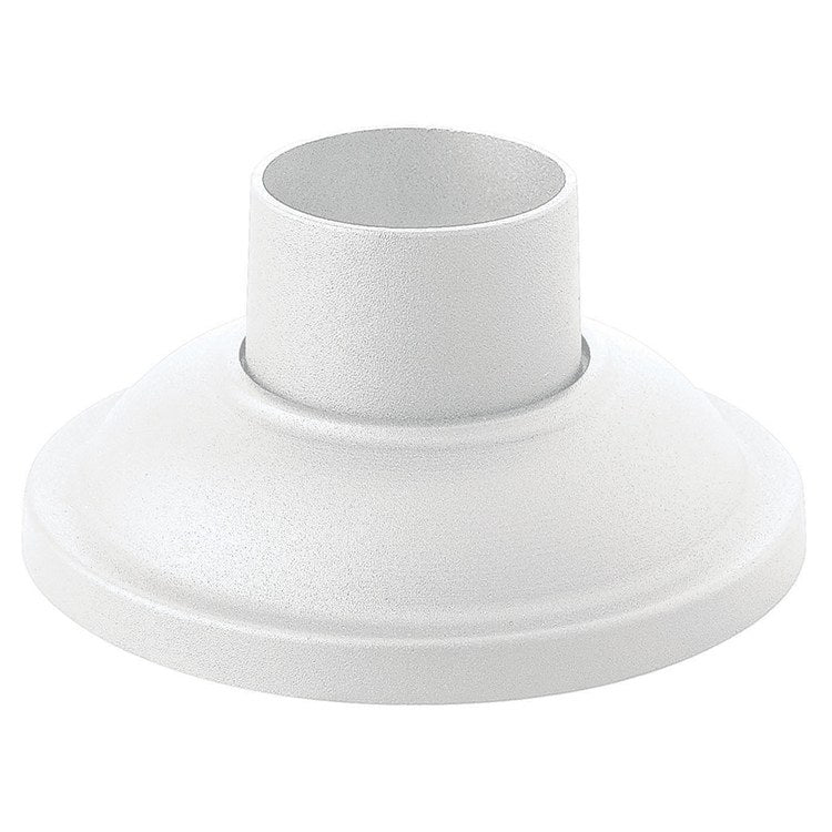 7 Inch Aluminum Plain Pier Mount Base - Heavy Duty & Weather Resistant for Outdoor Lighting Fixtures & Security Cameras