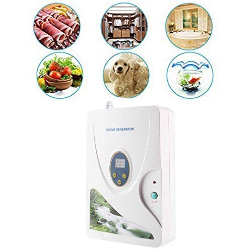 Portable Digital Timer Ozone Generator - Air Purifier & Ionizer for Home, Car, and Office - Remove Odors, Disinfect, and Detoxify - Perfect for Pet Owners, Smokers, and Allergy Sufferers