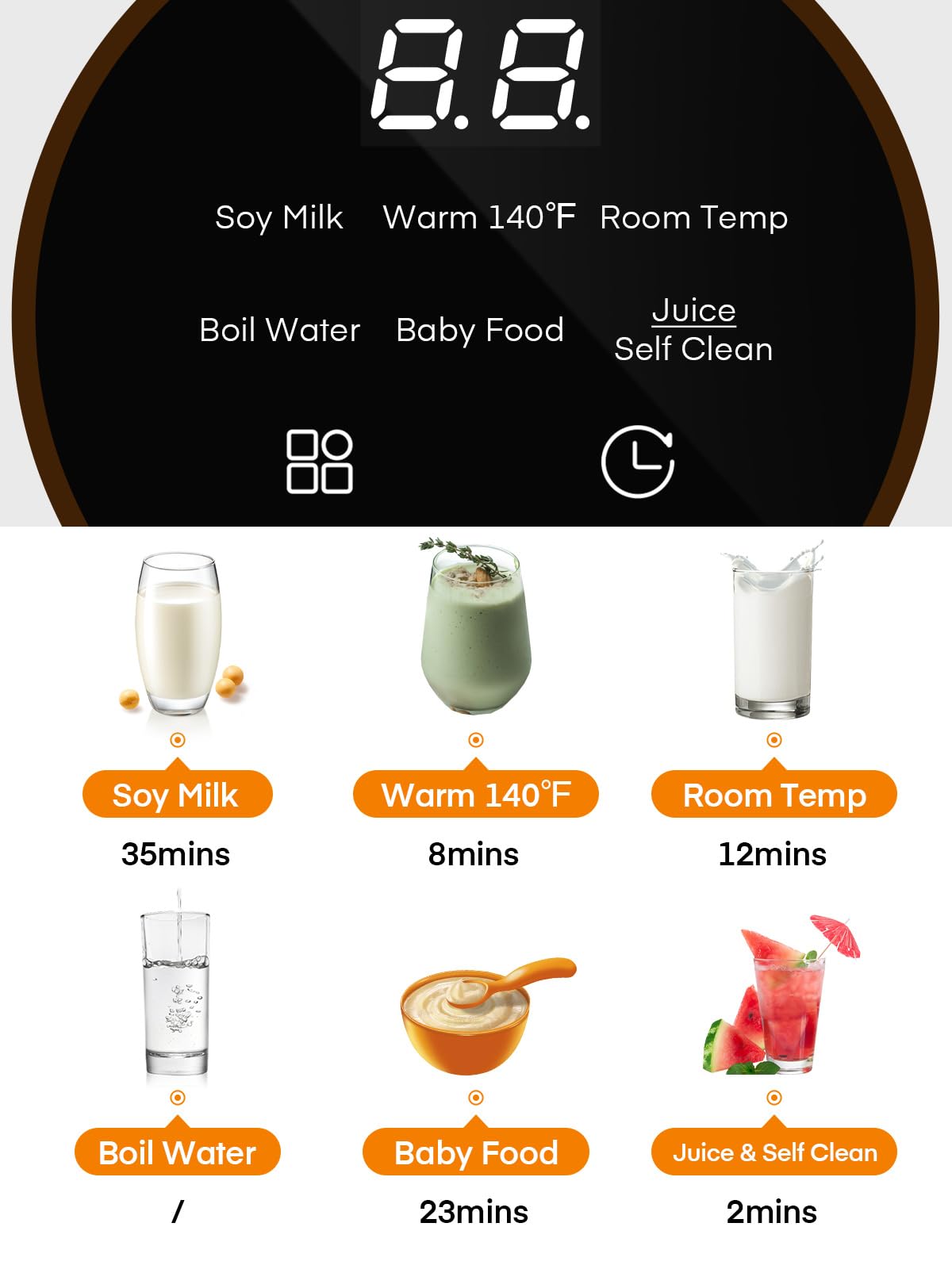 35OZ Nut Milk Maker Machine 800W - Automatic Plant-Based Milk Maker for Almond, Oat, Soy Milk, Juice & Baby Food - 12H Timer, Auto-Clean, Keep Warm & Boil Functions - Perfect for Healthy Homemade Drinks & Smoothies