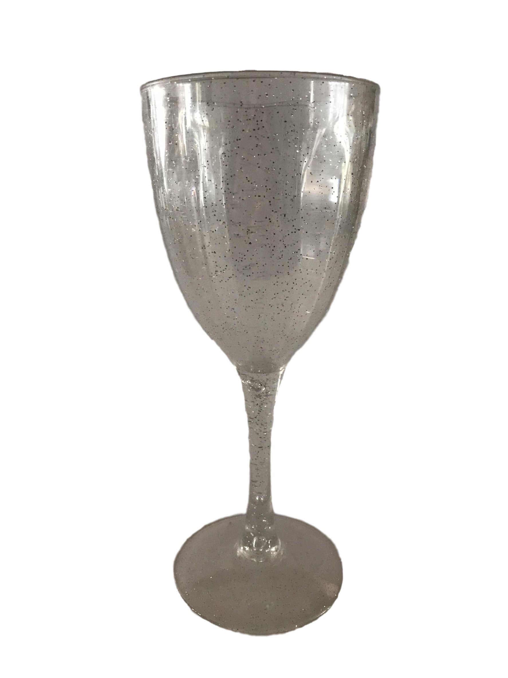 Silver Glitter Wine Pong Game Set - 12 Cups & 4 Hot Pink Balls for Prosecco, Red Wine, White Wine & Champagne Pong - Perfect for Birthday Parties, Bachelorette Celebrations & College Events
