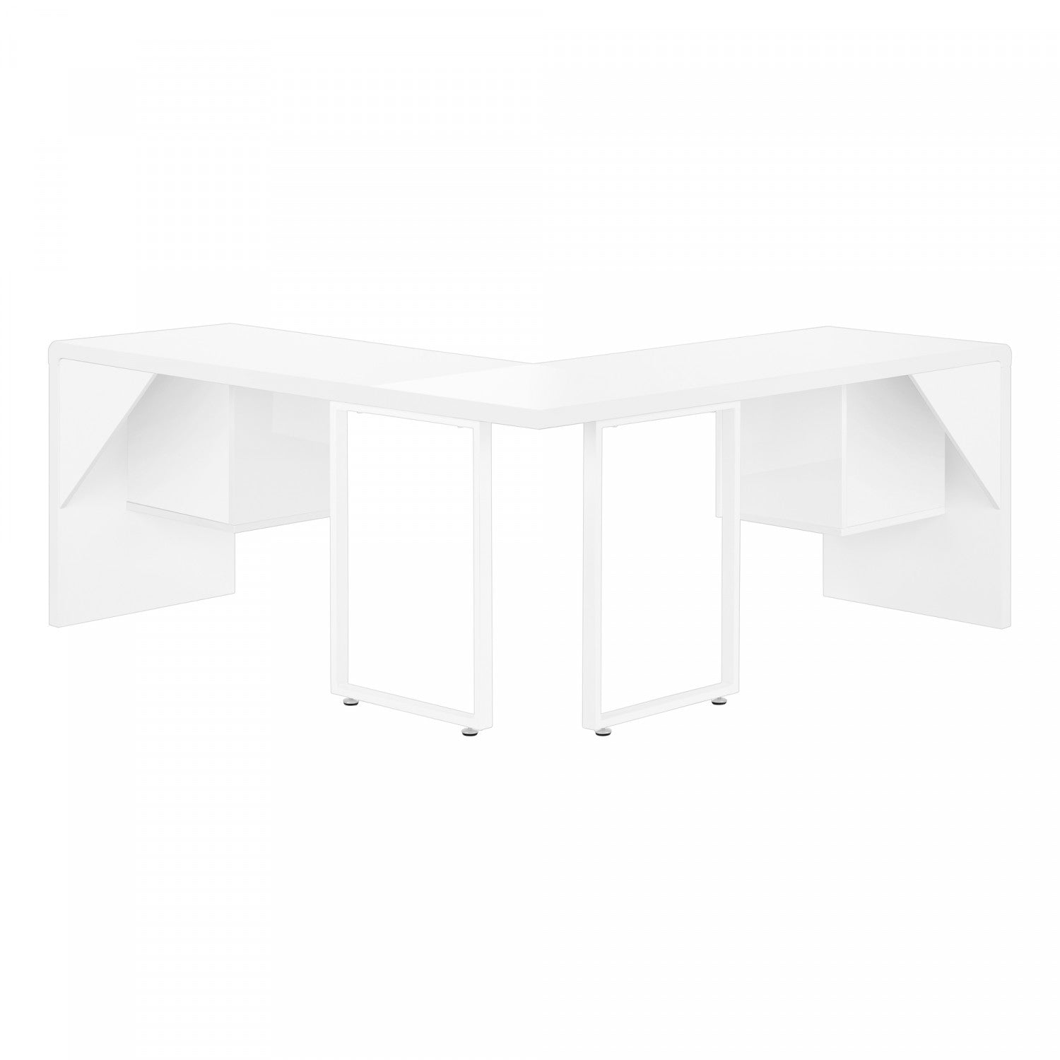 Mysa Desk - Modern White Writing Desk for Home Office, Study & Workspace | Sleek Design & Durable Construction | Perfect for Remote Work, Online Classes & Small Spaces