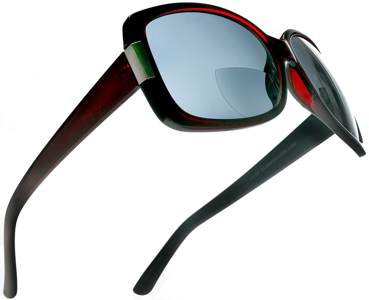 Bifocal Reading Sunglasses for Women - SAMBA SHADES Fashionable Jackie O Style with Built-in Readers - Perfect for Outdoor Reading, Driving, and Beach Activities