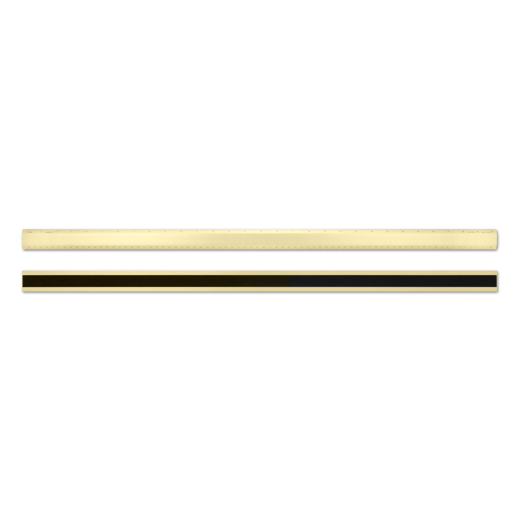 Alumicolor 30 Inch Gold Aluminum Non-Slip Desk Ruler - Perfect for Office, School, Drafting & DIY Projects