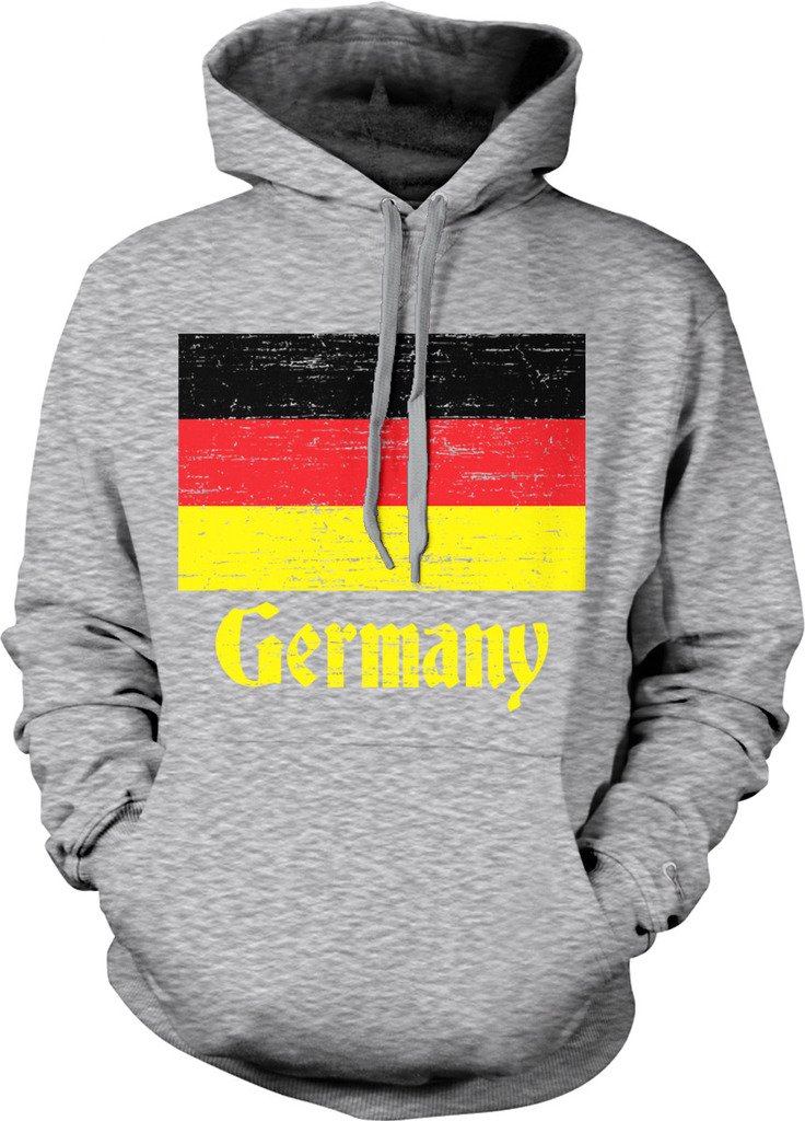 German Flag Hooded Sweatshirt - Patriotic Germany Pride Pullover with Hood | Perfect for Oktoberfest, Soccer Games & National Celebrations