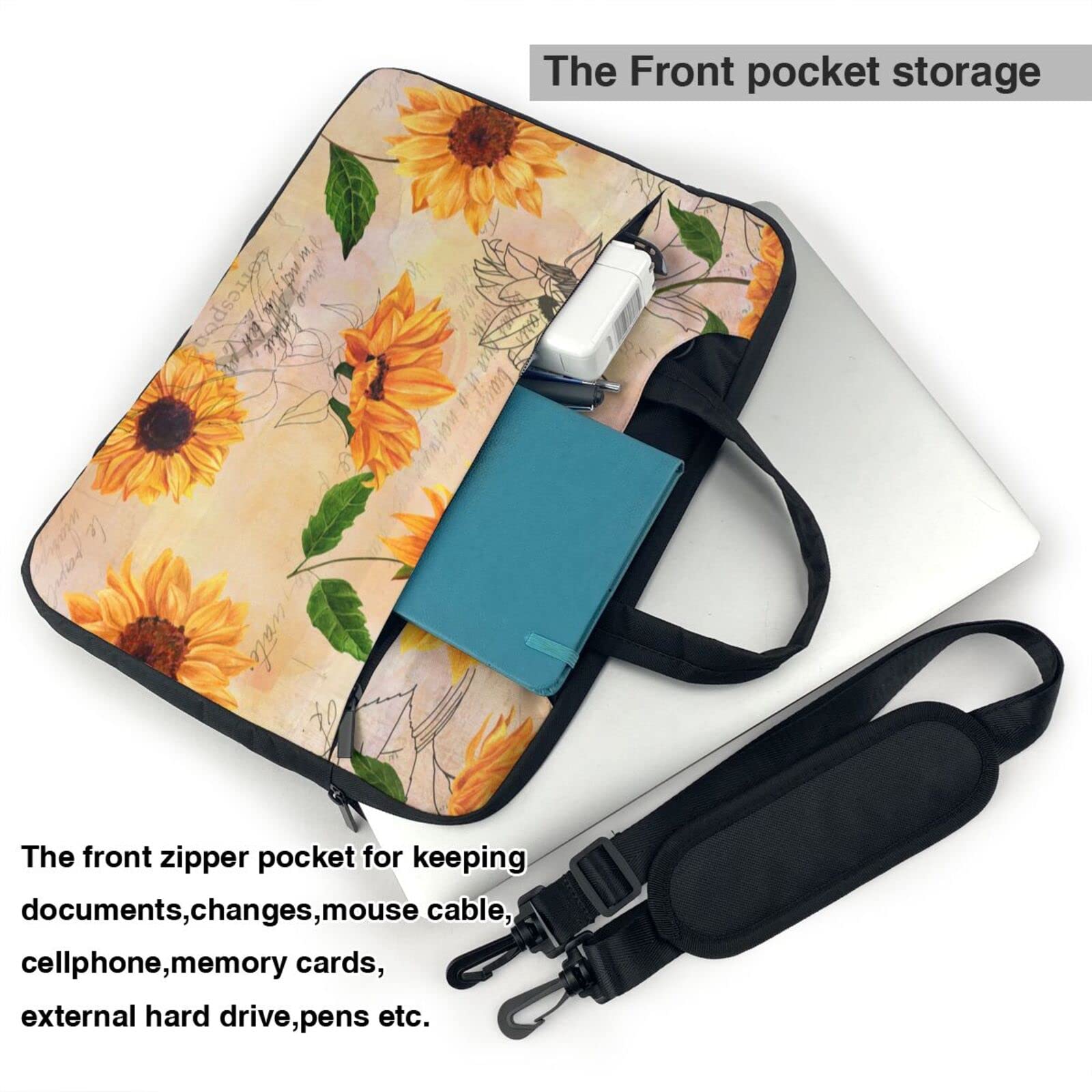 Stylish Unisex Laptop Bag for 13/14/15.6 Inch Devices - Durable Shoulder Messenger Briefcase with Tablet Sleeve, Perfect for Work, School & Travel
