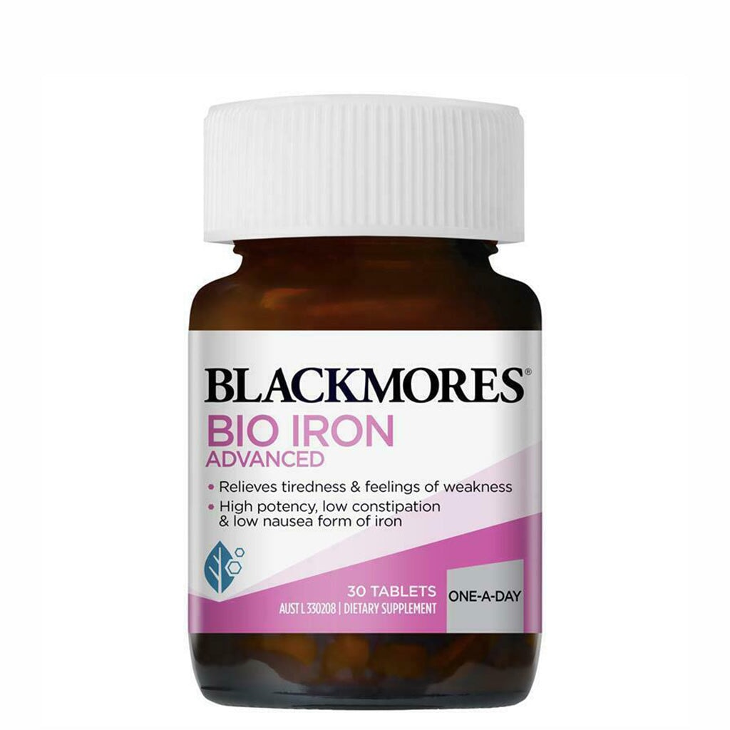 Blackmores Bio Iron Advanced - Premium Iron Supplement for Energy & Vitality - Supports Healthy Blood & Immune System - Ideal for Active Lifestyles & Fatigue Relief