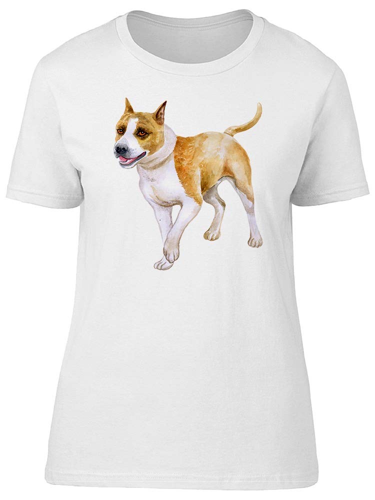 Smartprints Staffordshire Terrier Graphic T-Shirt for Men - Comfortable Cotton Casual Tee for Dog Lovers, Daily Wear & Pet Owner Gifts