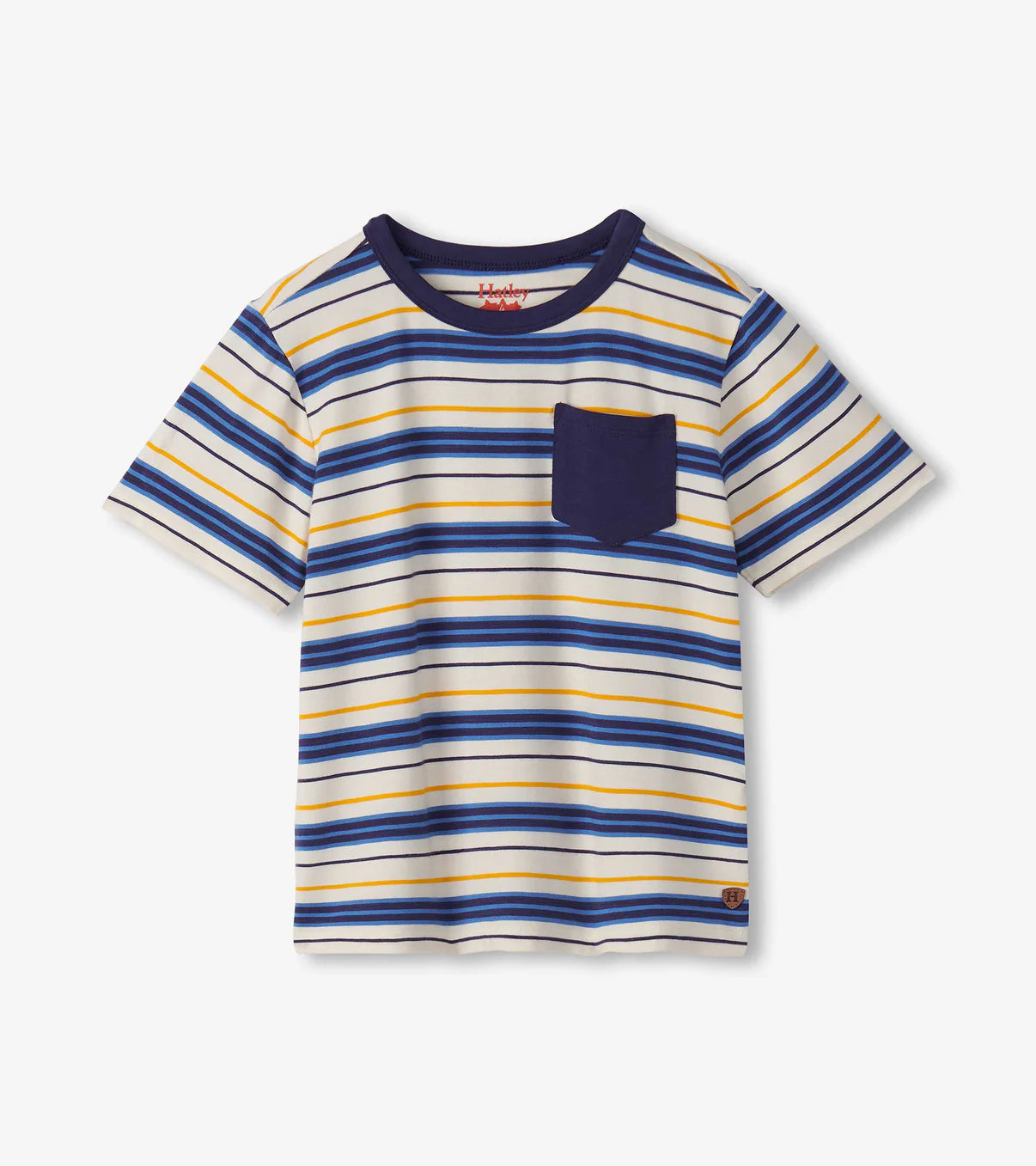 Patriotic Blue Striped Bamboo T-Shirt for Boys - Soft, Breathable & Eco-Friendly Kids Tee - Perfect for School, Playdates & Outdoor Adventures