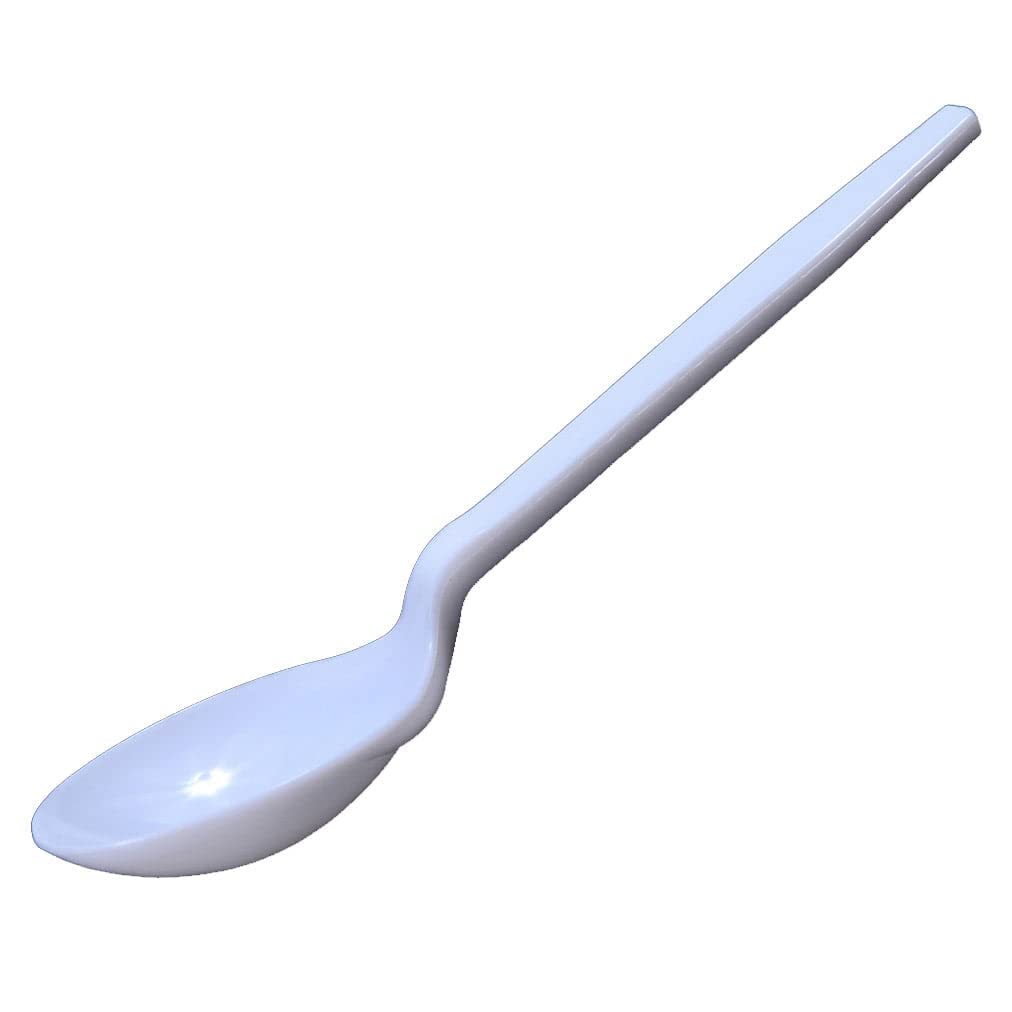 Daxwell Heavy-Duty Plastic Soup Spoons - 1000 Count Bulk Pack of White Polystyrene (PS) Disposable Spoons for Restaurants, Catering & Parties - Extra Sturdy Design for Hot Soups & Stews