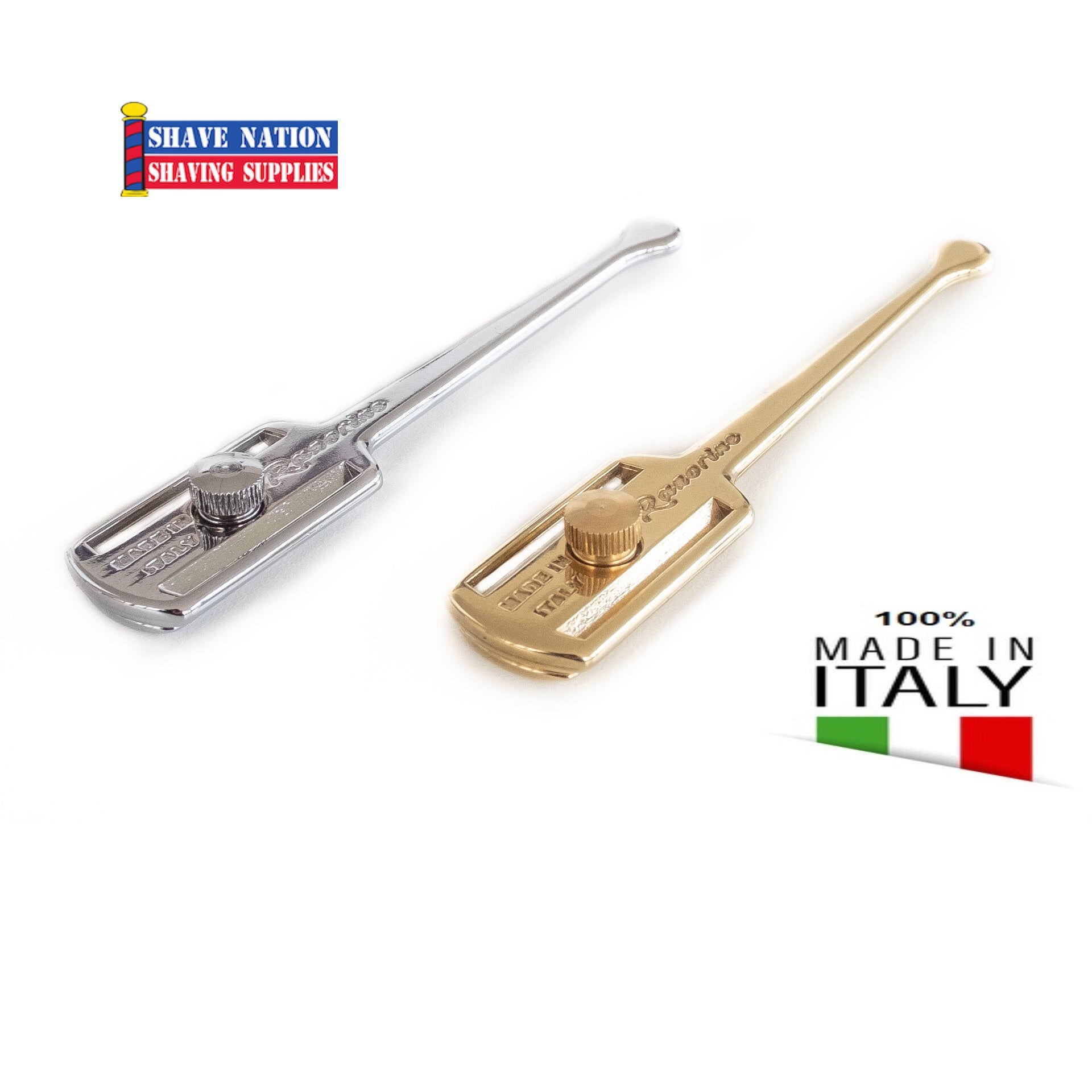 Professional Razorine Shavette Straight Edge Razor - Barber Quality Stainless Steel Shaving Knife for Men's Wet Shaving & Beard Grooming - Perfect for Home Use, Barbershops & Travel Shaving Kit