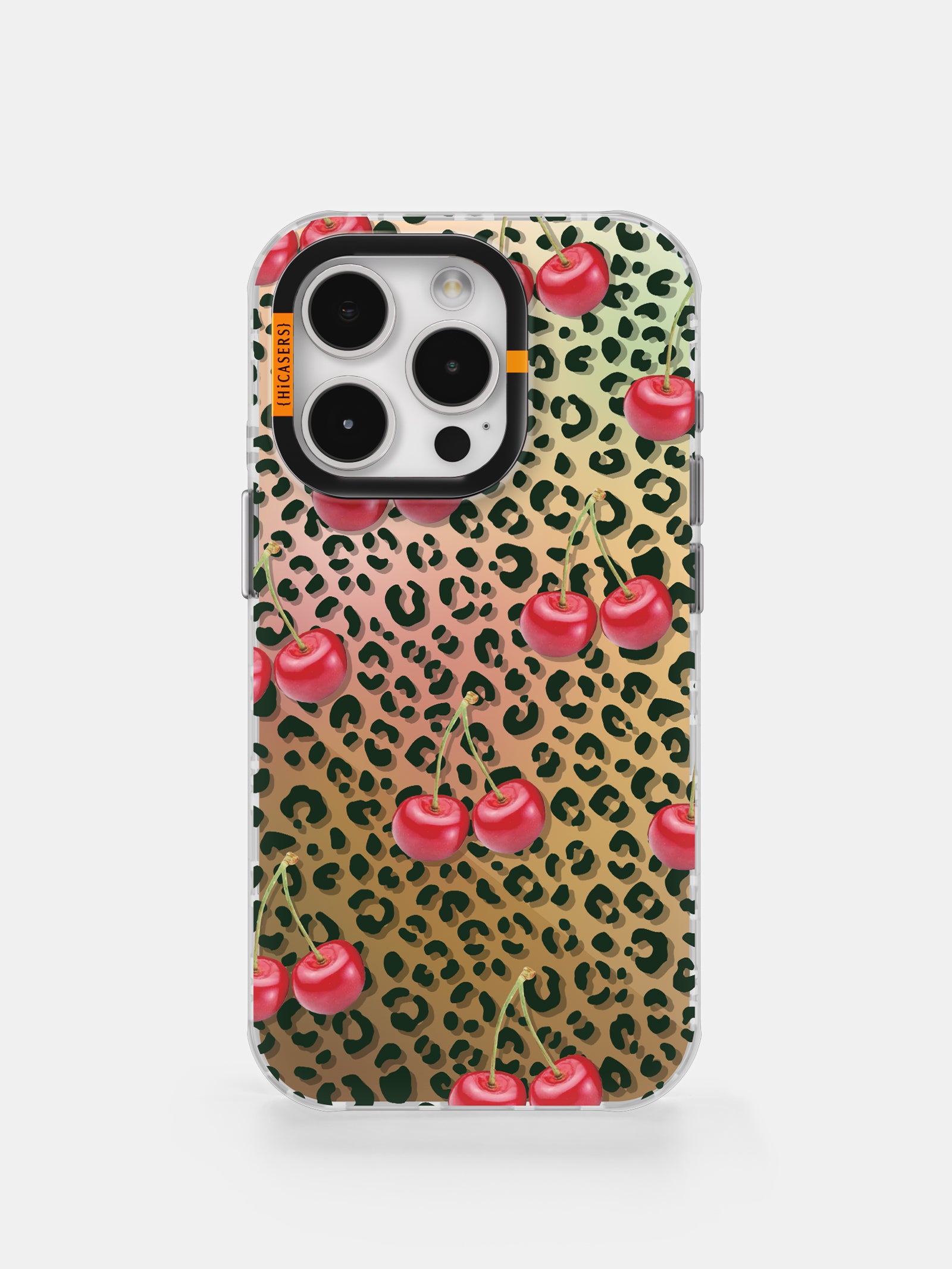 CatwalkCherries Leopard Print Iridescent Mirror Phone Case - Brown | Stylish Protective Cover for iPhone & Android | Perfect for Parties, Travel & Everyday Use