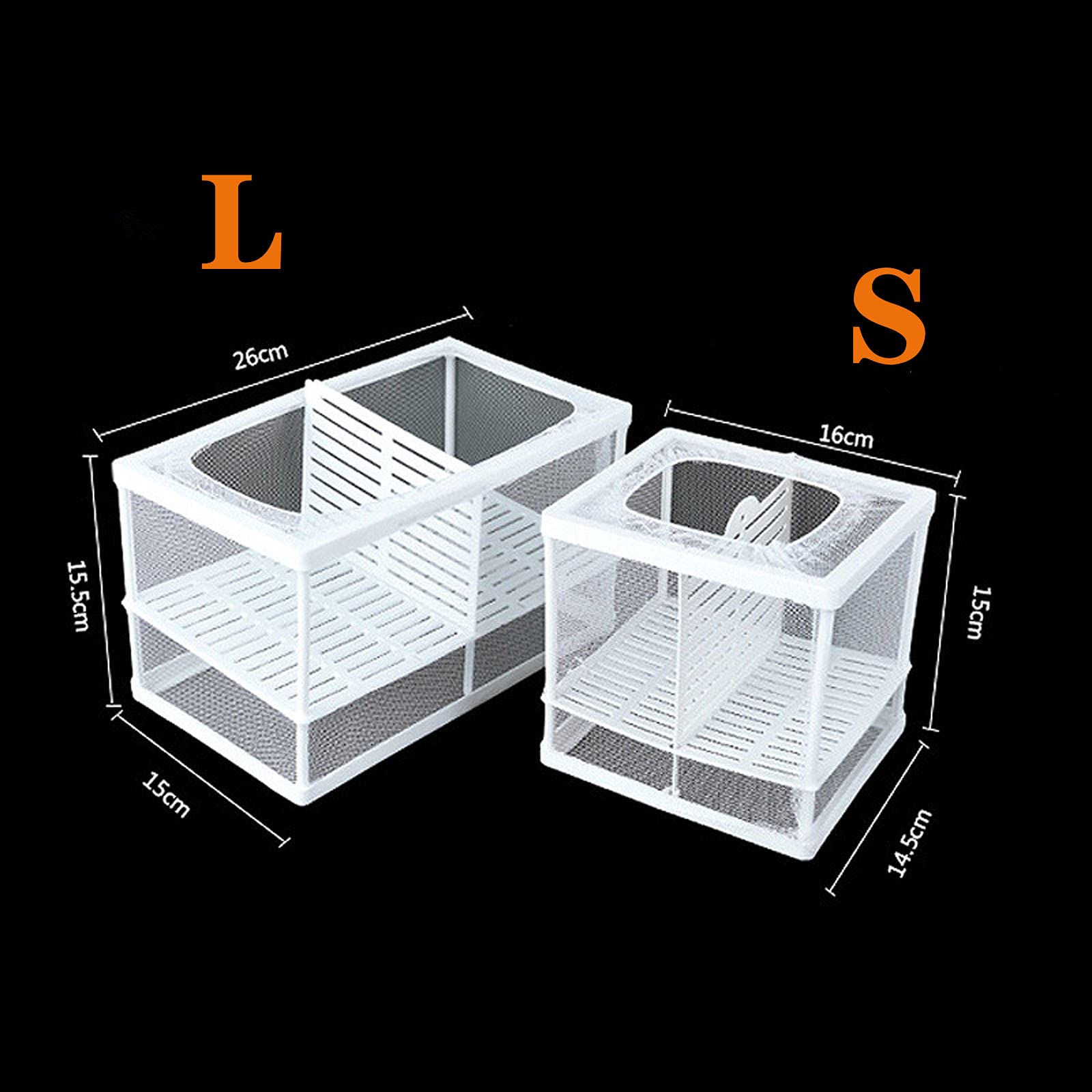 Still Awake Aquarium Fish Breeder Box - 3 Room White Nylon Mesh Hatchery for Spawning, Hatching & Isolating Fry - Perfect for Freshwater & Saltwater Tanks, Breeding Guppies, Bettas & Livebearers