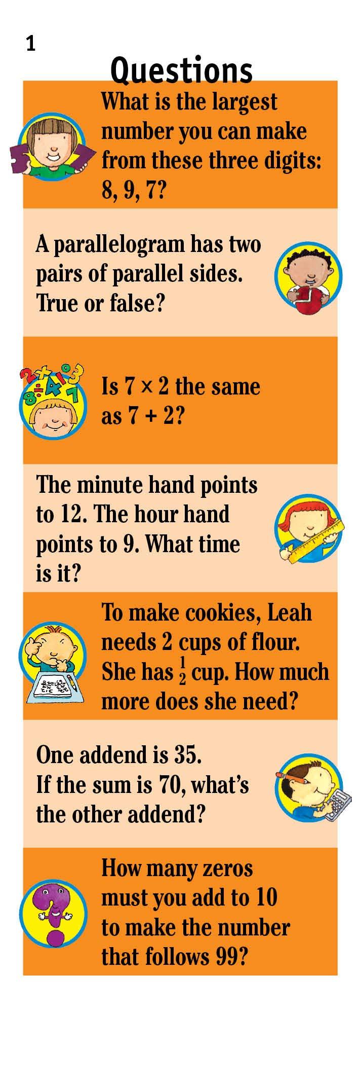 Brain Quest Math Grade 2 - 1000 Questions & Answers to Build Math Skills | Elementary School Learning Activities & Homeschool Practice