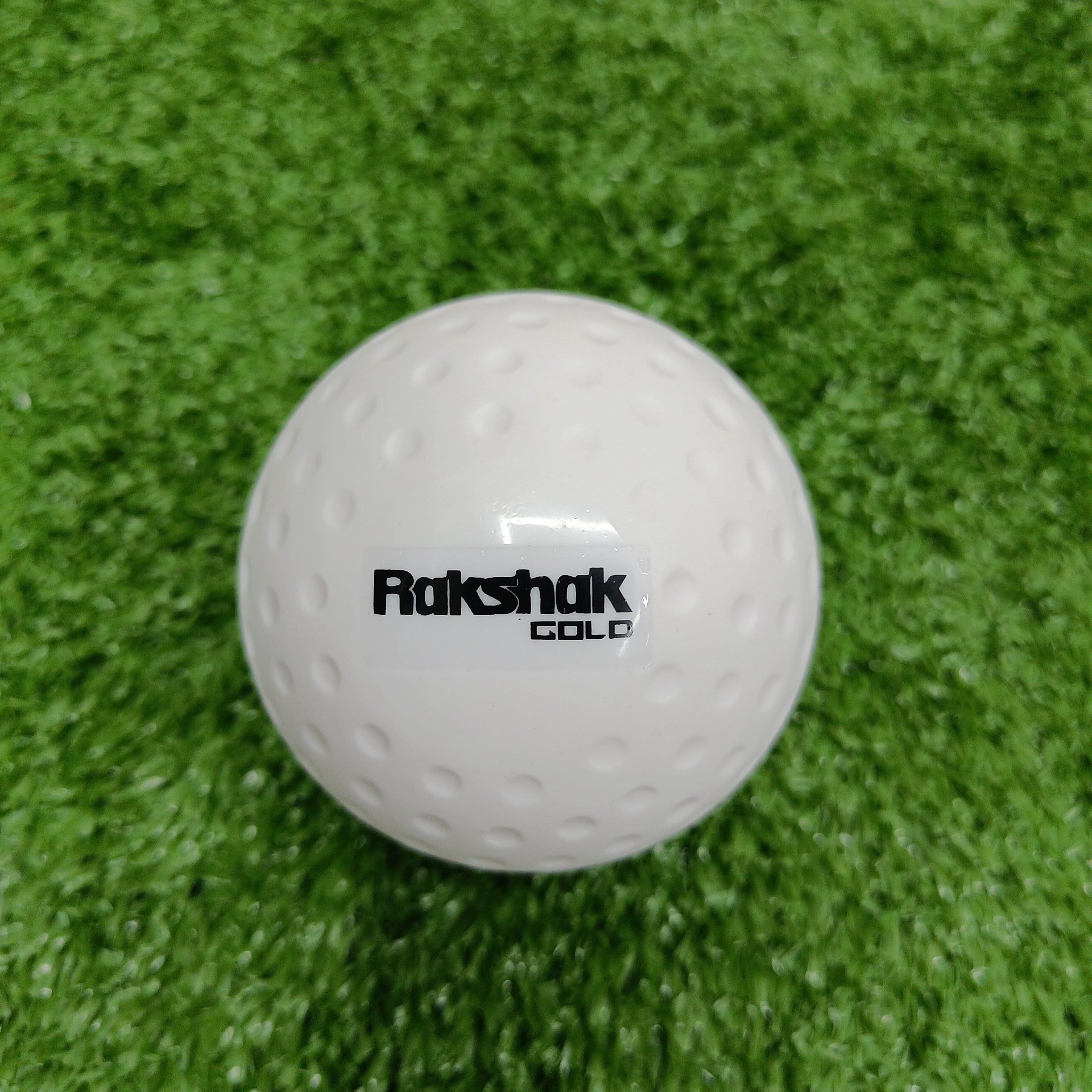 Rakshak Dimple Gold Field Hockey Ball - Official Size & Weight for Training & Matches - Perfect for Outdoor Sports & School Teams