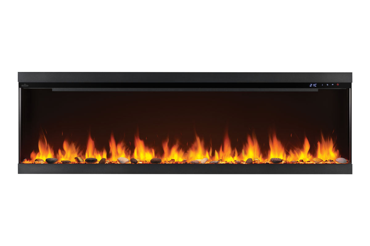 Napoleon Astound 74 FlexMount Smart Multi-Side Wall Mount Recessed Electric Fireplace - Perfect for Living Room, Bedroom & Office Heating & Decor