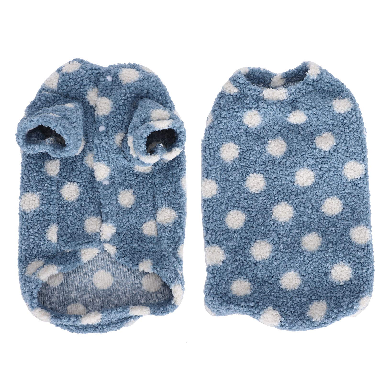 **Warm Winter Dog Coat - Soft Plush Puppy Jacket for Small & Medium Dogs | Cozy Blue Pet Apparel for Autumn & Cold Weather | Indoor & Outdoor Use**