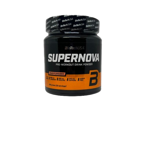 BioTechUSA Supernova Protein Powder - Peach Flavor, 282g | Premium Whey Protein for Muscle Recovery & Post-Workout Nutrition | Ideal for Gym, Fitness & Bodybuilding