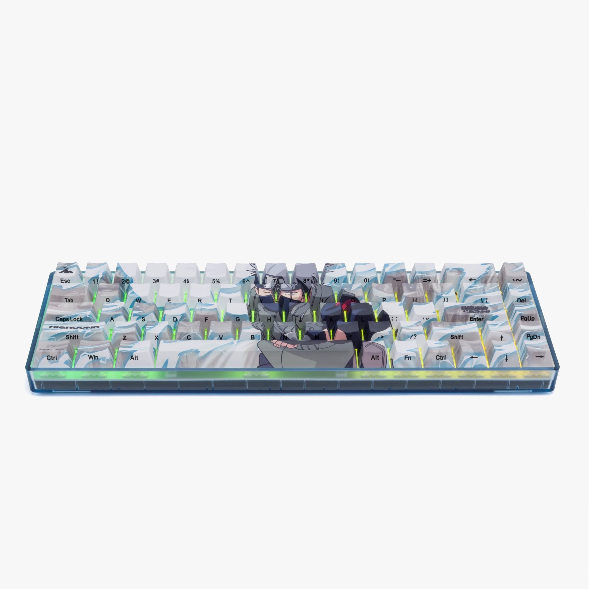 Naruto x HG Basecamp 65HE Mechanical Keyboard - Kakashi Hatake Edition | Custom Anime Gaming Keyboard for PC & Mac | Perfect for Typing, Gaming & Anime Enthusiasts