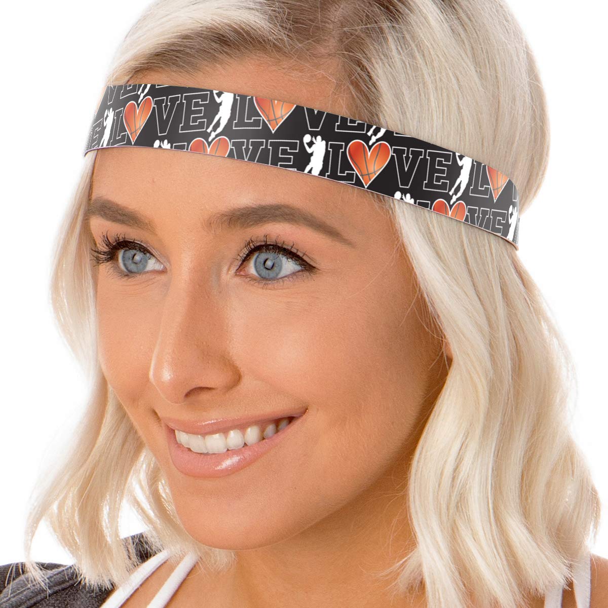 Hipsy Adjustable No Slip Basketball Headband for Women, Girls & Teens - Perfect for Sports, Workouts, and Outdoor Activities