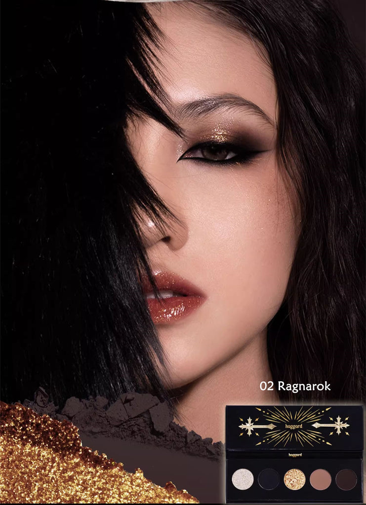 HAGGARD Scepter Series Smoky 5-Color Eyeshadow Palette - Long Lasting Pigmented Makeup for Party, Night Out & Special Occasions