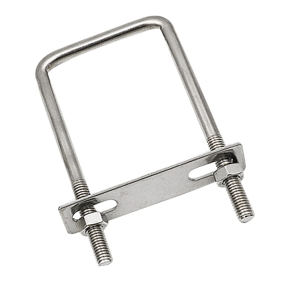 1/2pcs Stainless Steel Right-Angle U-Shaped Bolt Square Clamp Screw Baffle - Heavy Duty Fastener for Fence, Pipe, Wood & Metal Projects - DIY Construction & Industrial Use