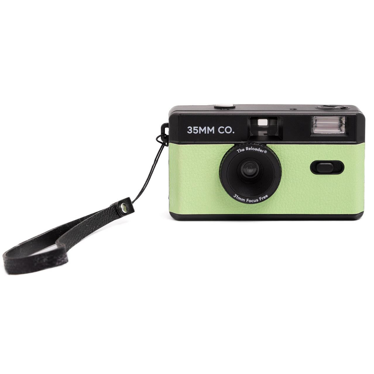 35MM CO Reloader Reusable Film Camera (Green) - Vintage Style Point and Shoot Camera for Travel, Parties & Everyday Photography
