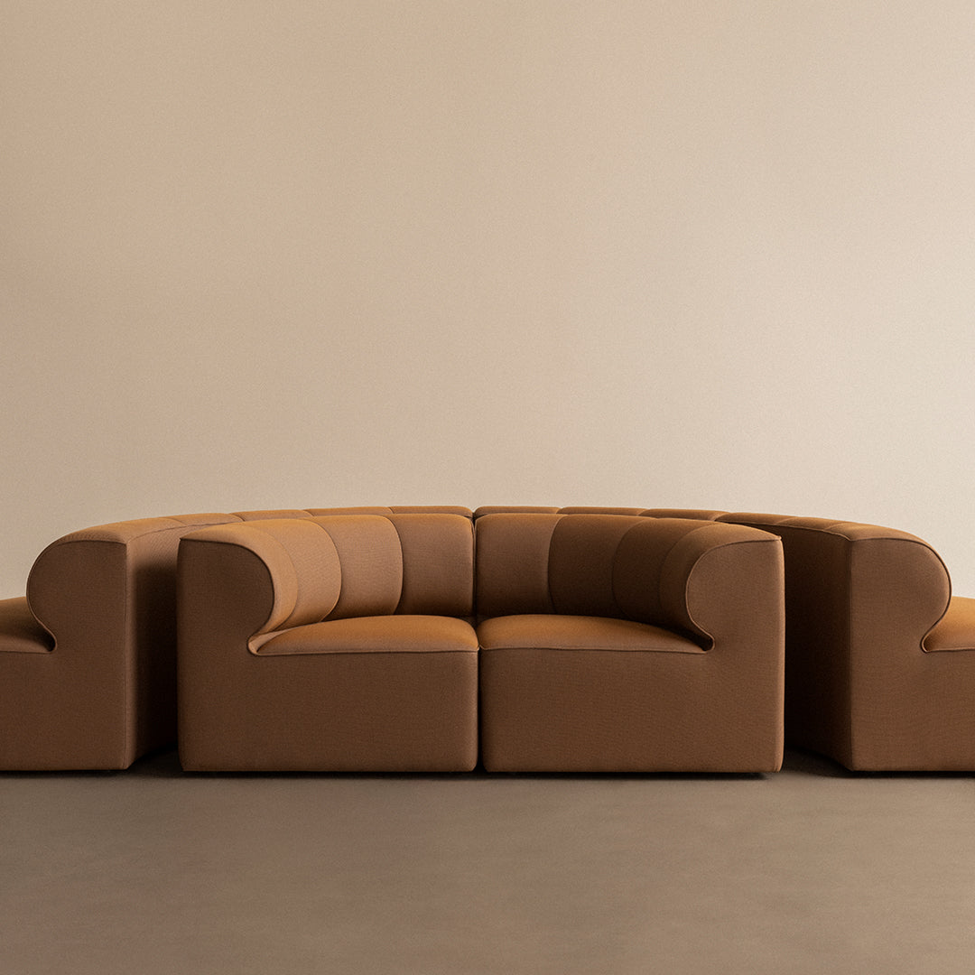 Modular Sofa with Open Components - Customizable Sectional Couch for Living Room, Lounge & Office - Eave Seamline Design