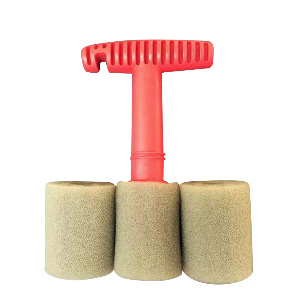 Premium Car Lug Nut & Wheel Cleaning Brush Kit - T-Shaped Handle Detailing Brush with 3 Extra Sponges for Deep Cleaning Tires, Wheels & Hard-to-Reach Areas - Perfect for Car Wash, Auto Detailing & DIY Cleaning