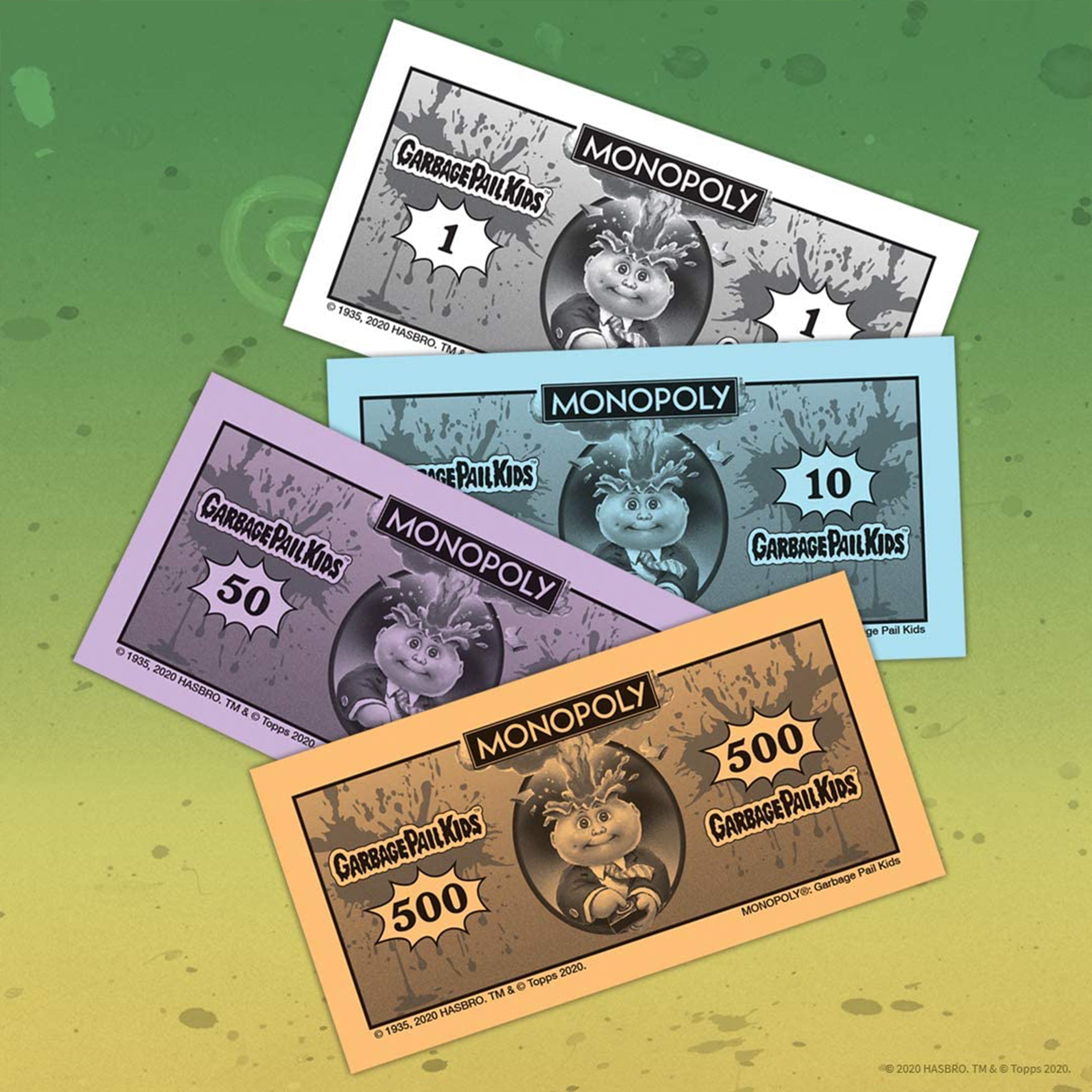 Monopoly Garbage Pail Kids Board Game - Collectible Card Game for Family Game Night & Nostalgic 80s Pop Culture Fans