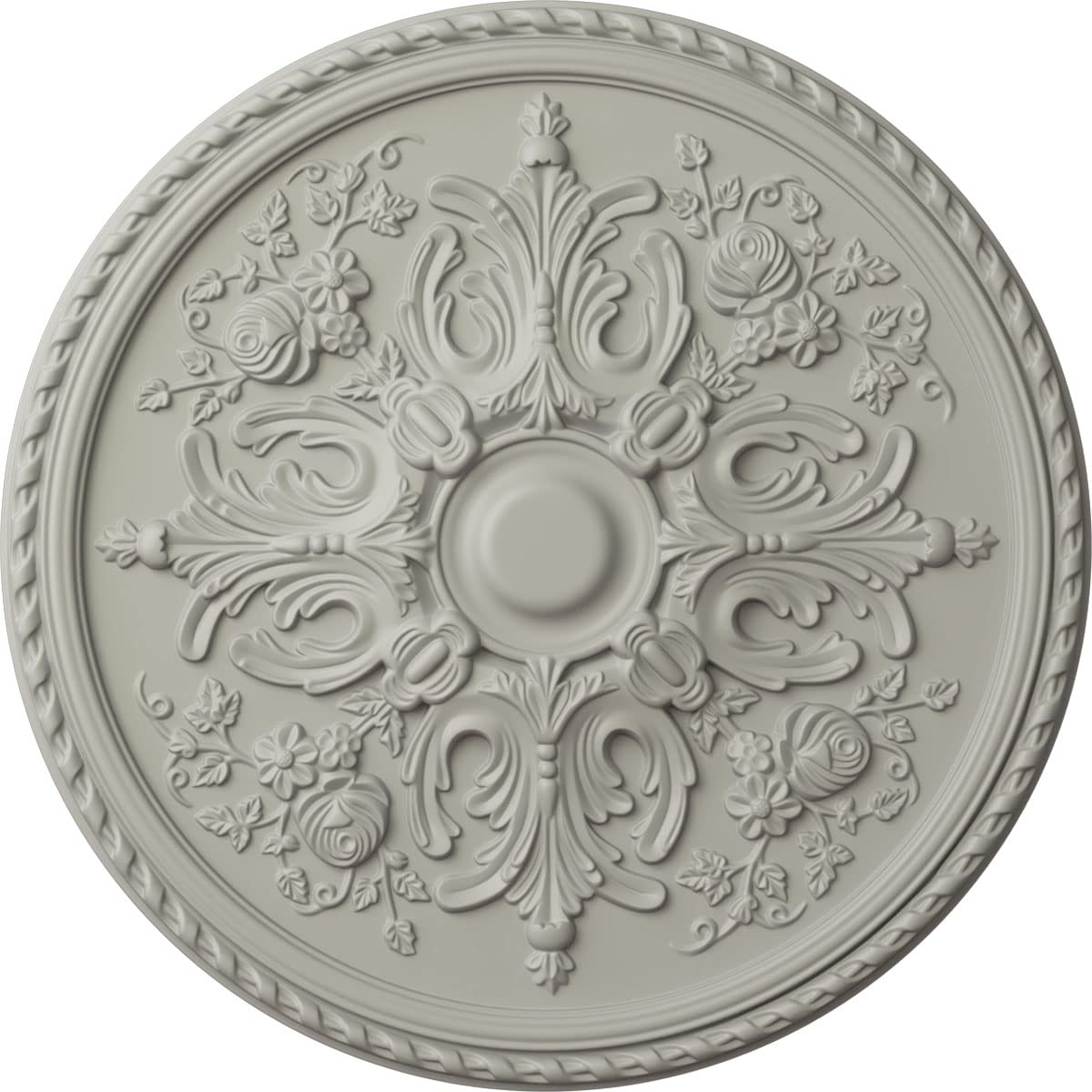 Ekena Millwork CM32BRPCF Hand-Painted Bradford Ceiling Medallion - 32 5/8