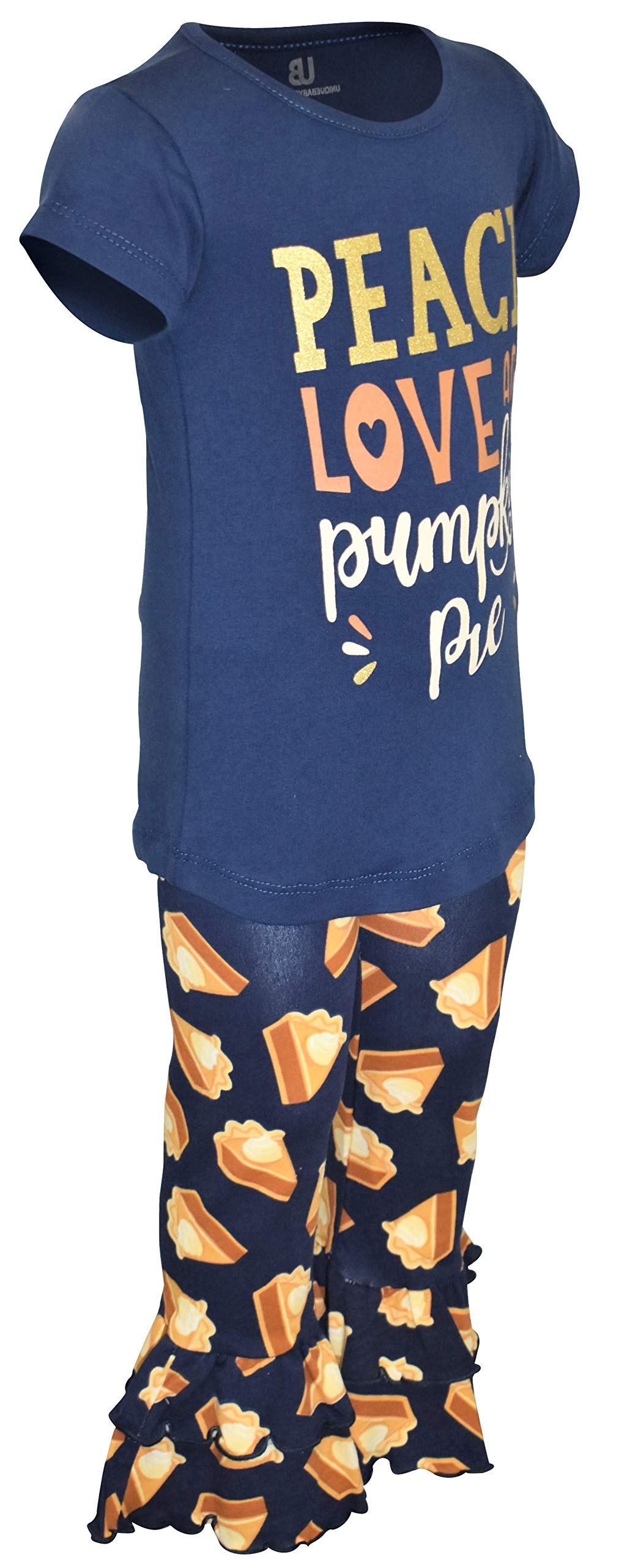 Unique 2-Piece Baby Girl Outfit - Ruffle Leggings & Shirt for Toddlers | Playtime & Casual Wear