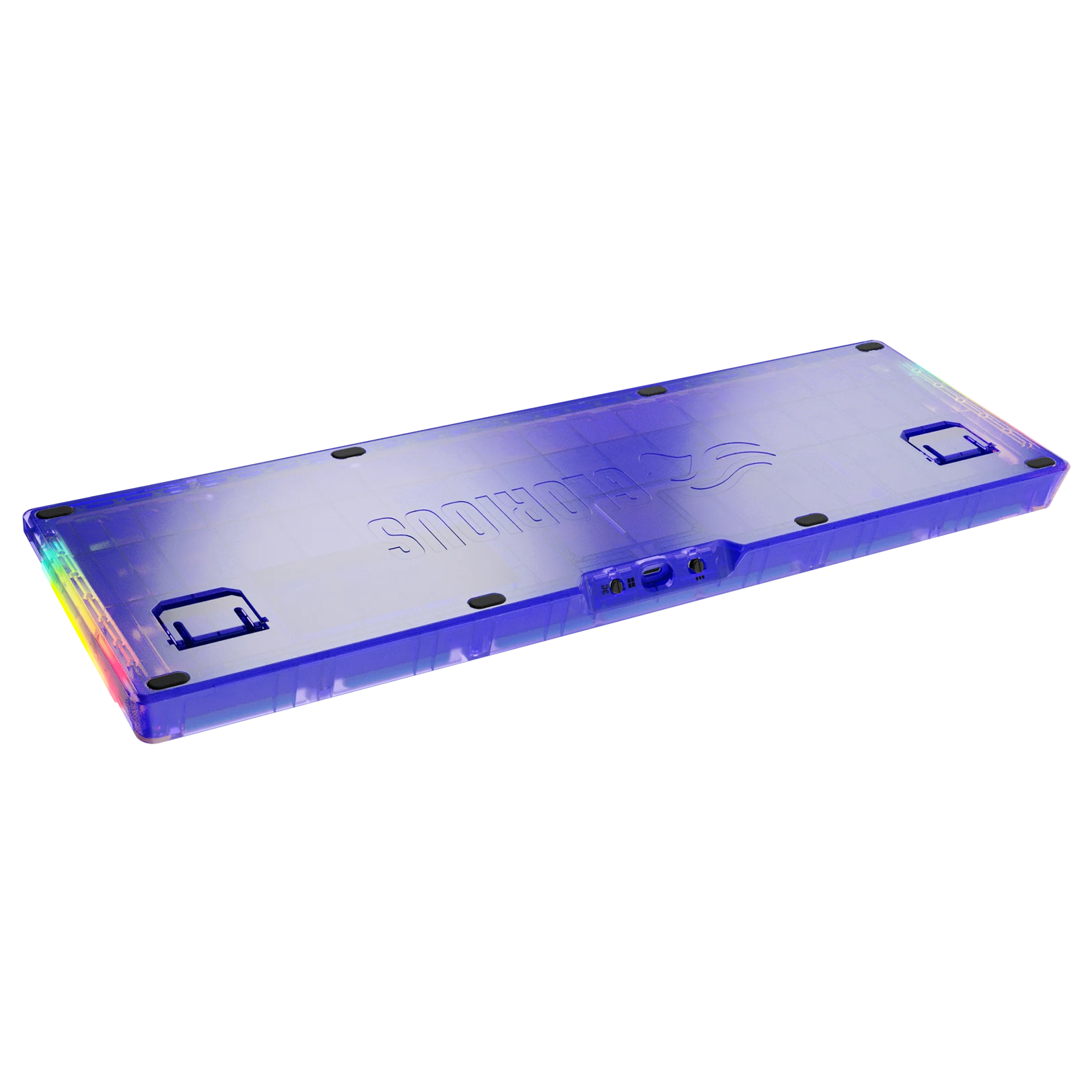 GMMK 3 Mechanical Keyboard Bottom Case - EXO Purple Plastic Replacement Part for Gaming & Typing Enthusiasts | Perfect for Keyboard Modding & Custom Builds