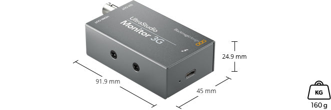 UltraStudio Monitor 3G - 4K HDMI/SDI Professional Video Monitor for Live Production & Broadcast | Perfect for Film Studios, Streaming, and Post-Production Workflows