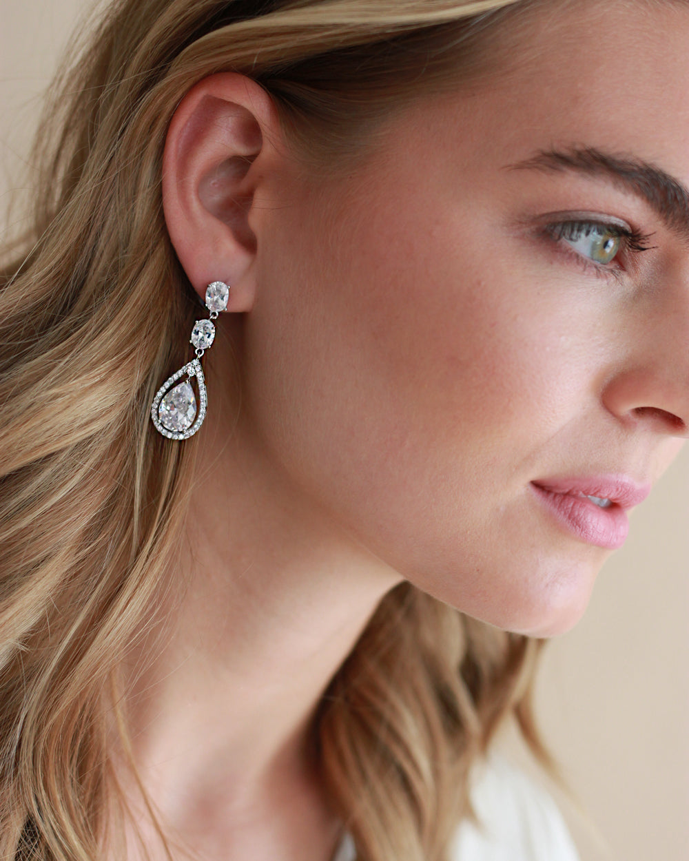 Tara CZ Stud Earrings for Women - Sparkling Cubic Zirconia Jewelry for Everyday Wear & Special Occasions
