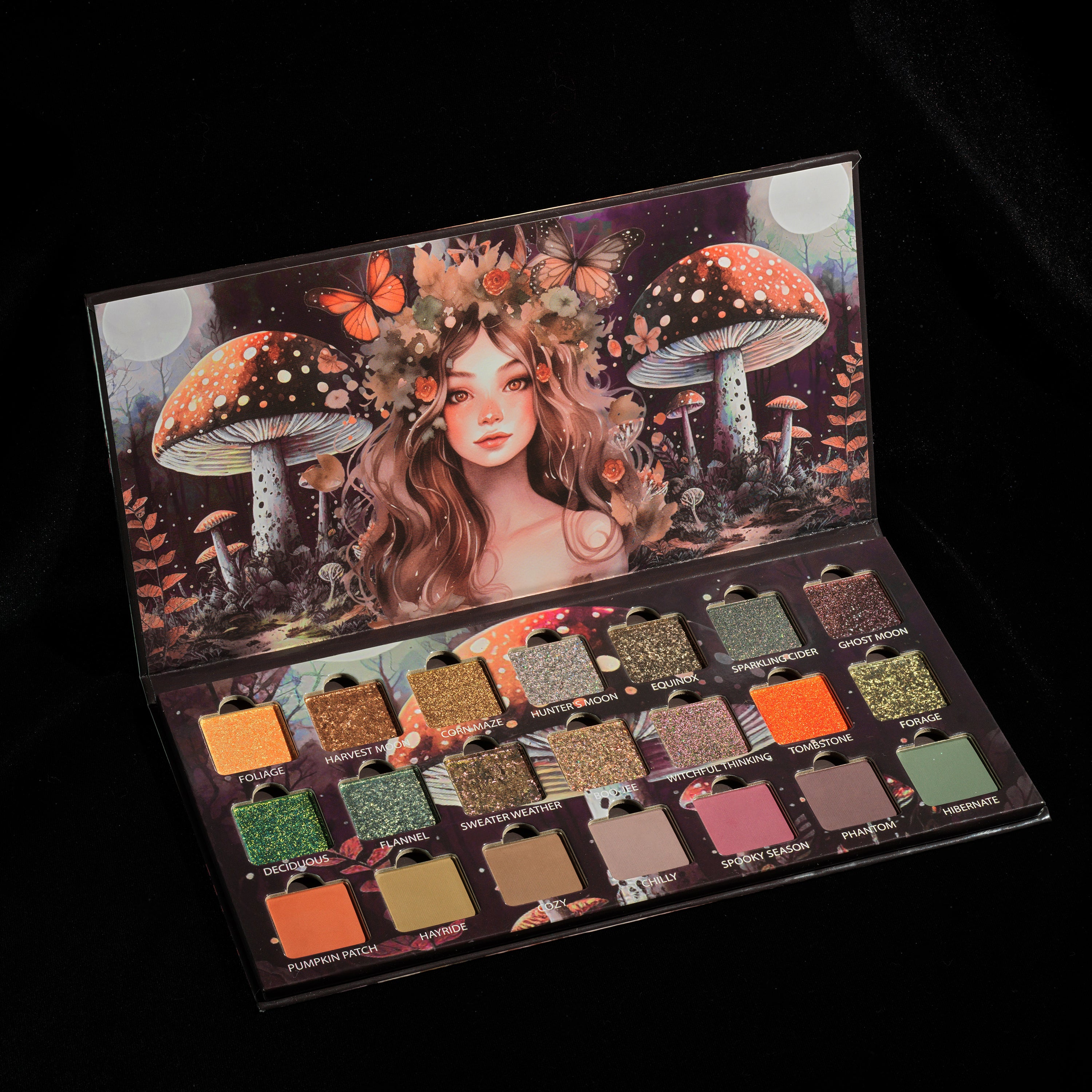 Harvest Moon Eyeshadow Palette - 12 Pigmented Matte & Shimmer Shades for Day & Night Makeup Looks | Vegan & Cruelty-Free