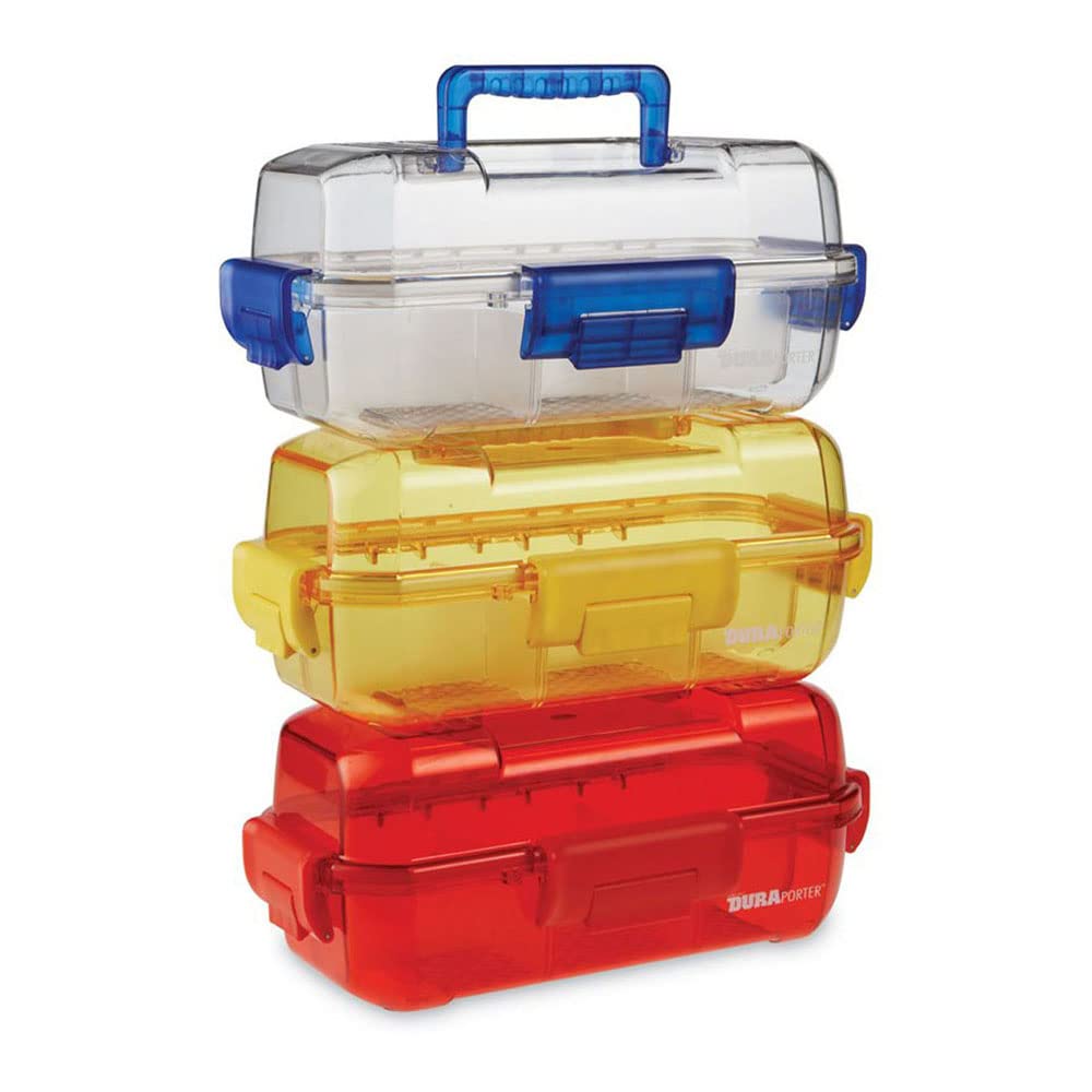 Durable Heathrow HS120077 Transport Box with Red Handles - Heavy-Duty Shipping Container for Moving, Storage & Travel - Perfect for Airports, Warehouses & Home Organization