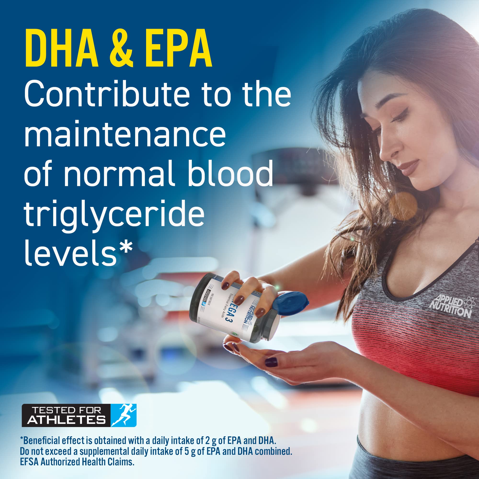 Applied Nutrition Omega 3 Fish Oil 100 Softgels - Supports Heart, Brain & Joint Health - Perfect for Daily Wellness Routine