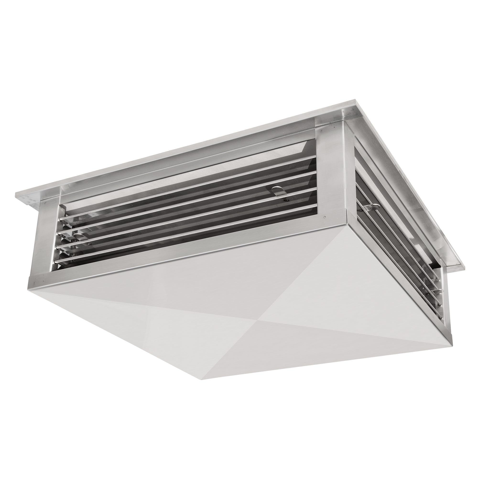 GSW 24 Inch Stainless Steel 4-Way Adjustable Air Diffuser for Evaporative Swamp Cooler - 26 Inch Mounting Edge | Perfect for Home, Office & Outdoor Cooling