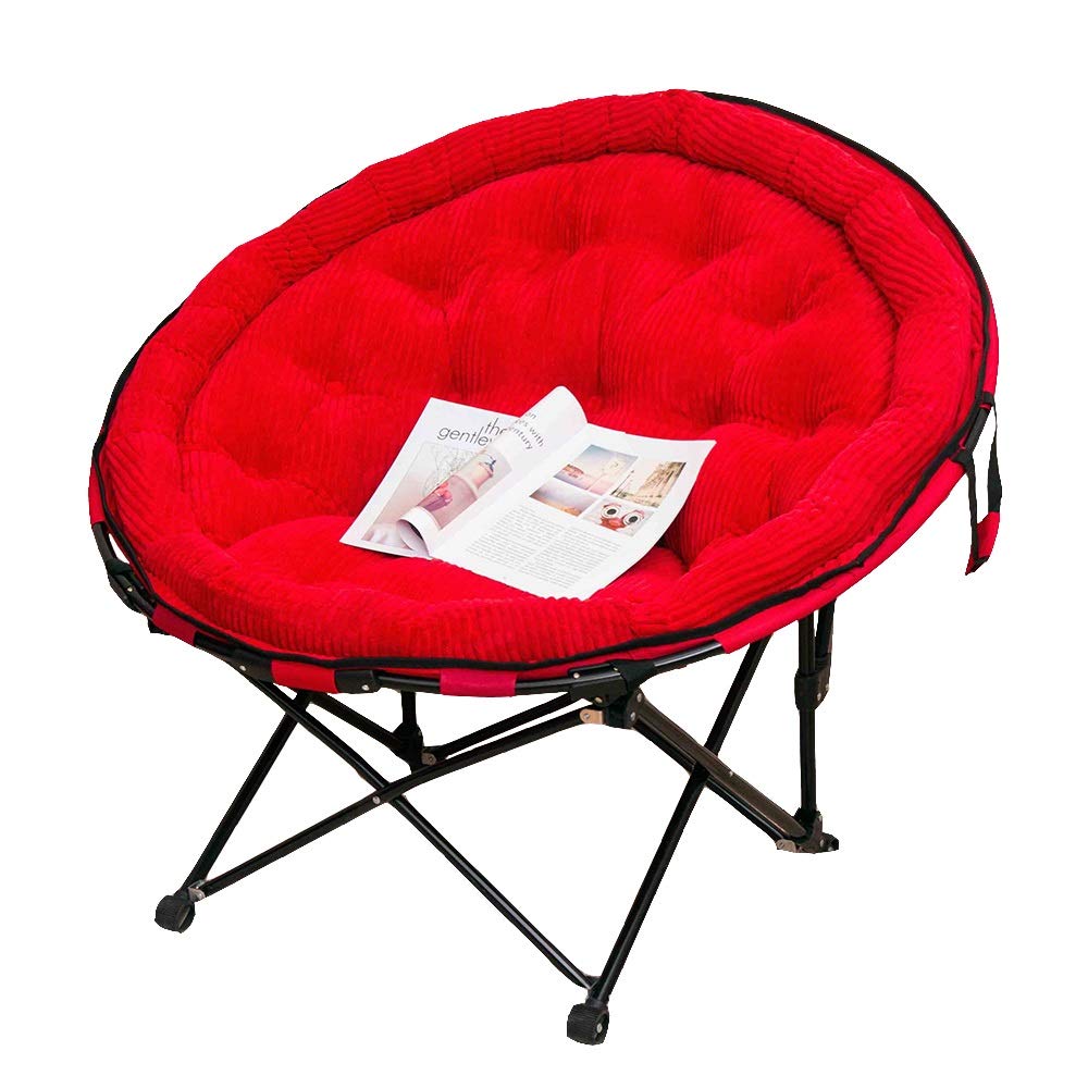 AXDWFD Lounge Chair - Foldable Moon Chair & Sun Lounger for Relaxation (56x61x90cm) - Perfect for Living Room, Patio, Poolside & Office Break Room