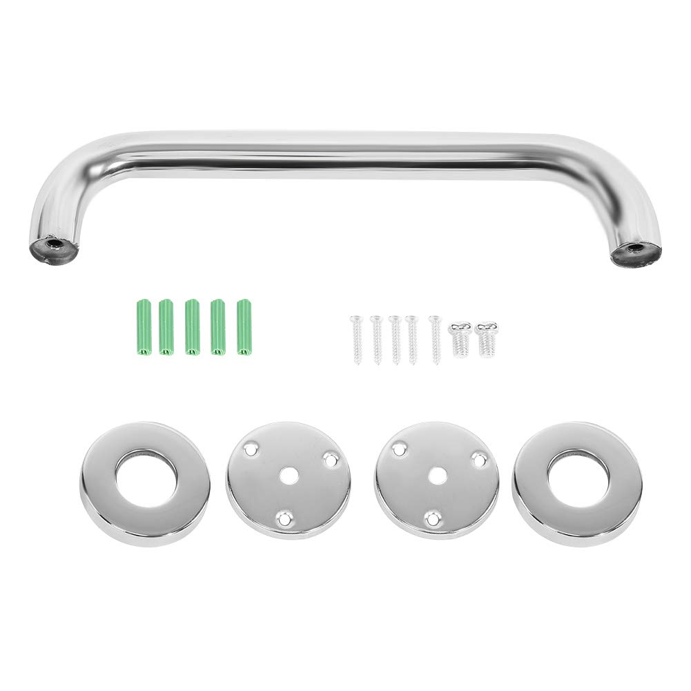 Mumisuto 30cm Thickened Stainless Steel Bathroom Grab Bar - Safety Handrail for Bathtub, Shower & Toilet - Non-Slip Support for Elderly & Disabled (Ideal for Fall Prevention & Mobility Assistance)