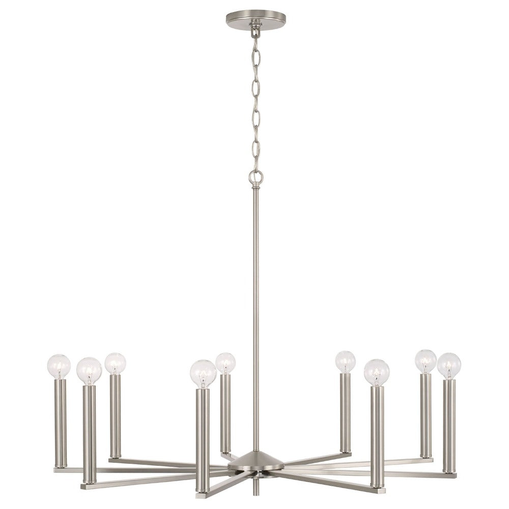 Finley Chandelier - Elegant Crystal Ceiling Light Fixture for Dining Room, Bedroom & Living Room | Modern Home Decor Lighting