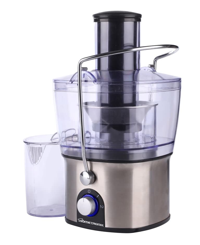 HomeTronix 700W Electric Juicer - High Speed Centrifugal Juice Extractor for Fruits & Vegetables | 2-Speed Settings, Wide Feed Chute, Easy Clean Design with Juice/Pulp Separator | Perfect for Healthy Smoothies, Detox Drinks & Family Breakfasts