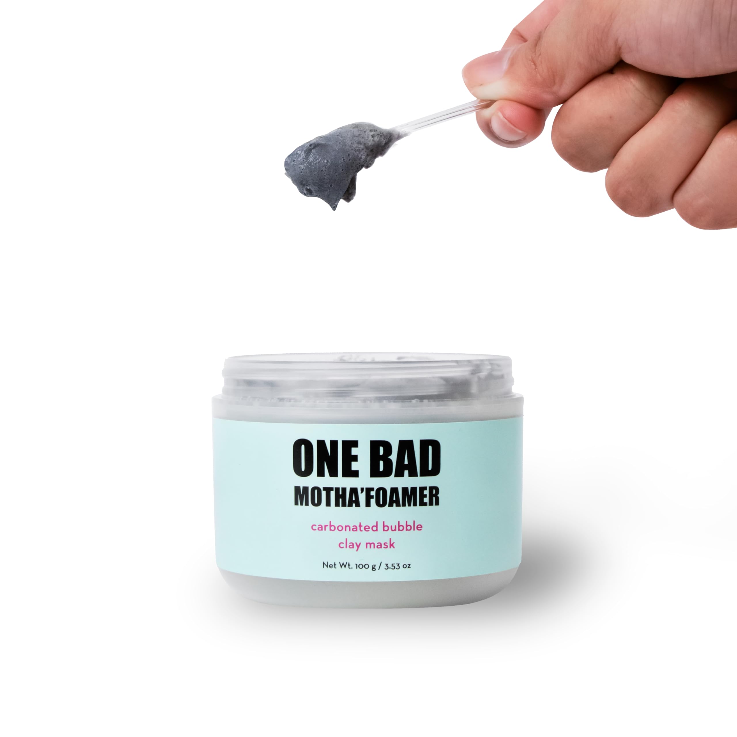 Elizabeth Mott Carbonated Bubble Detox Clay Mask - Korean Deep Pore Cleansing Face Mask for Acne, Blackheads & Oily Skin - Purifying Charcoal Facial Treatment for Breakouts & Smooth Skin - Cruelty-Free Vegan Skincare (3.53 oz) | Perfect for Spa Night, Self-Care Routine & Glowing Skin Prep