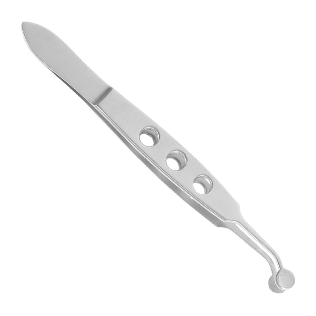 Premium Stainless Steel Gland Massage Tweezers - Round Tip Design for Eyelid Blockage Relief & Eye Care | Perfect for Home Spa, Professional Salon, and First Aid Kit