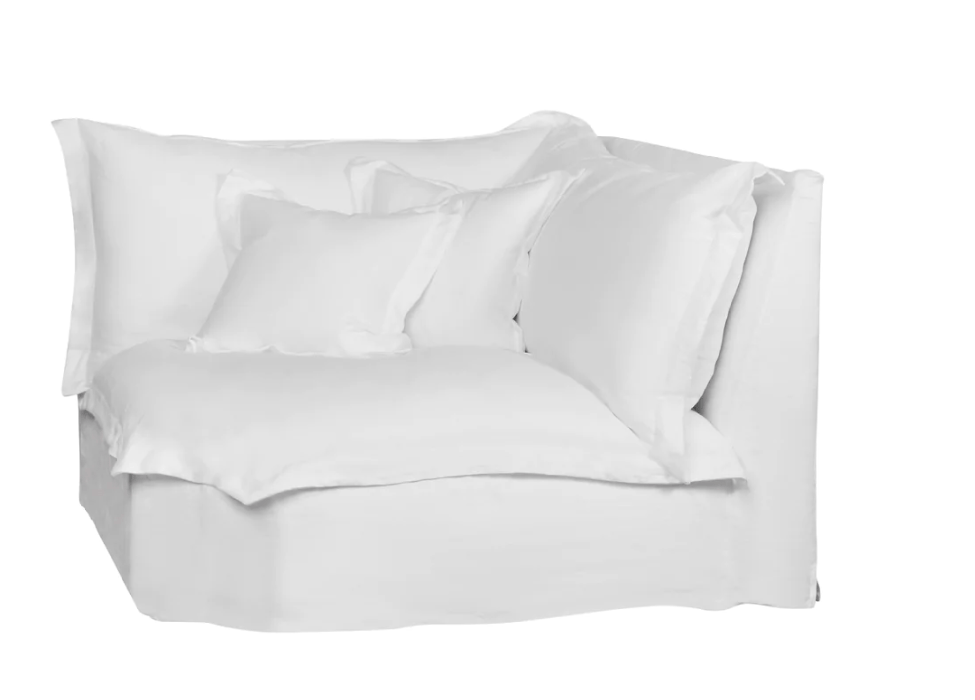St. Lucia 3-Piece Slipcovered Sectional Sofa Set with LAF Technology - Perfect for Living Room, Family Room & Home Theater Comfort